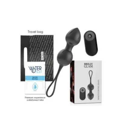 Brilly Glam Vibrating Kegel Beads Remote Control