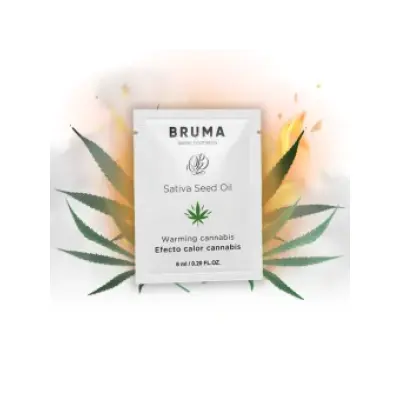Bruma Sativa Seed Oil Sliding Gel Warming Cannabis Flavor 6 Ml