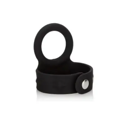 CalExotics 3-Snap Scrotum Ring Large BLACK