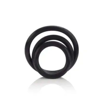 CalExotics Rubber Ring 3 Piece Set BLACK