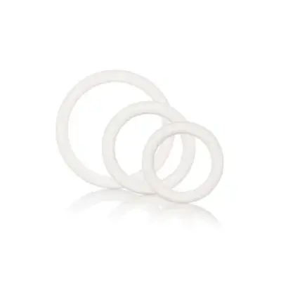 CalExotics Rubber Ring 3 Piece Set WHITE