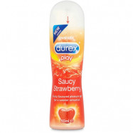 Durex Play Saucy Strawberry: Vattenbaserat Glidmedel, 50 ml