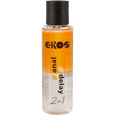 Eros: 2in1 Water-based Lubricant, Anal&Delay, 100 ml