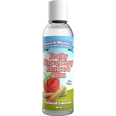 Fruity Strawberry Rhubarb Bliss Smaksatt Glidmedel 150 ml