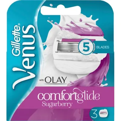 Gillette Venus Olay Comfort Glide Sugarberry rakblad 3 st