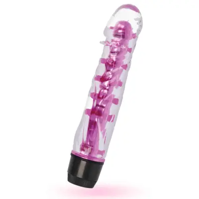 Glossy - Vattentät Rosa Dildovibrator - Lenny 14 cm