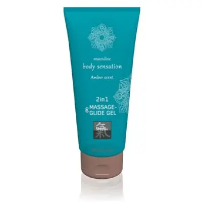 Hot Shiatsu 2 In 1 Massage & Glide Gel Amber