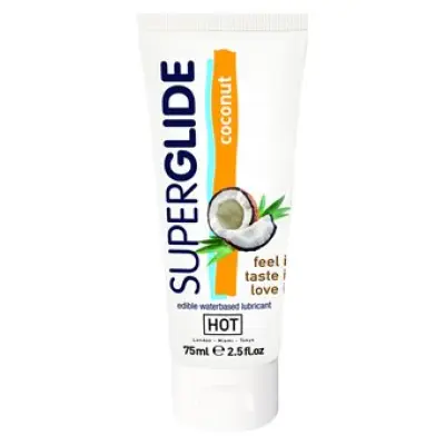 Hot Superglide Edible Lube 75 Ml Coconut