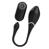 Jenell - Uppladdningsbar Äggvibrator med Fjärrkontroll - Svart