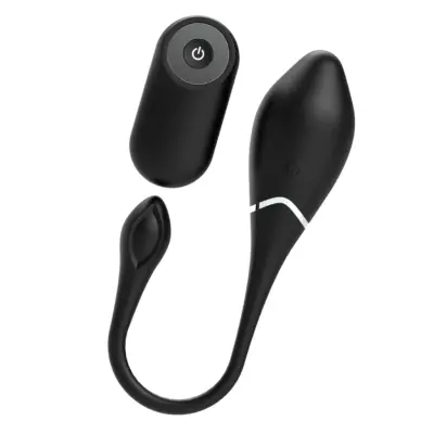 Jenell - Uppladdningsbar Äggvibrator med Fjärrkontroll - Svart