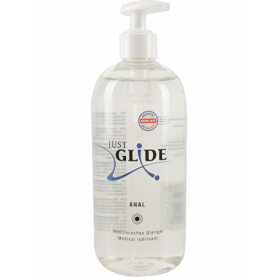 Just Glide Anal: Vattenbaserat Glidmedel, 500 ml