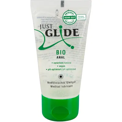 Just Glide Bio Anal: Vattenbaserat glidmedel, 50 ml