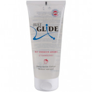 Just Glide Jordgubb: Smaksatt Glidmedel, 200 ml