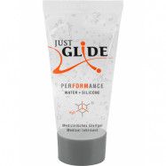 Just Glide: Performance, Vatten- och Silikonbaserat Glidmedel, 20 ml