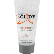 Just Glide: Performance, Vatten- och Silikonbaserat Glidmedel, 20 ml