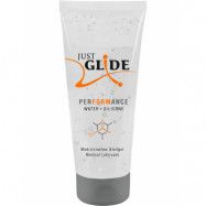 Just Glide: Performance, Vatten- och Silikonbaserat Glidmedel, 200 ml