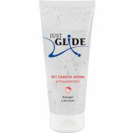 Just Glide: Strawberry, Vattenbaserat Glidmedel, 200 ml