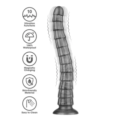 King Sized Vibrating Vibrax Slider 36,8 cm