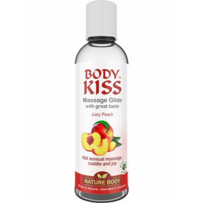 Nature Body: Body Kiss, Peach Massage Glide, 100 ml