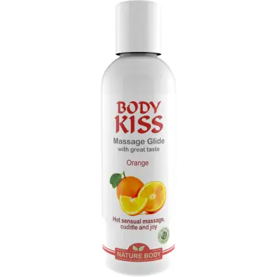 Nature Body White: Body Kiss Massage Glide, Orange, 100 ml