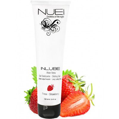 Nuei: Inlube Strawberry, Aloe Vera Sliding Gel, 100 ml