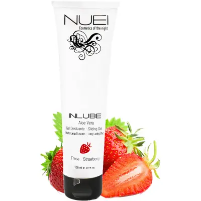 Nuei: Inlube Strawberry, Aloe Vera Sliding Gel, 100 ml