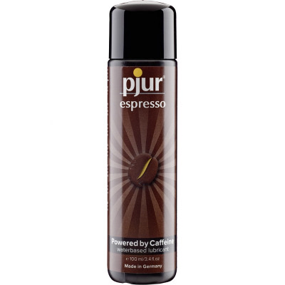 Pjur Espresso: Powered by Caffeine, Vattenbaserat Glidmedel, 100 ml