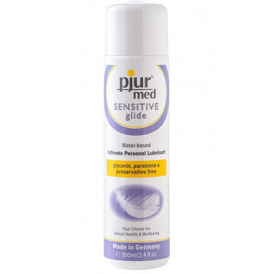 Pjur Med: Sensitive Glide, Vattenbaserat Glidmedel, 100 ml