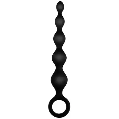 Ribbed Silicone Anal Beads 14 cm