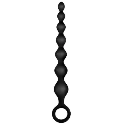 Ribbed Silicone Anal Beads 18 cm
