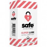 Safe Condoms: Super Lube, Extra Lubricant, 10-pack