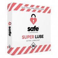 Safe Condoms: Super Lube, Extra Lubricant, 36-pack