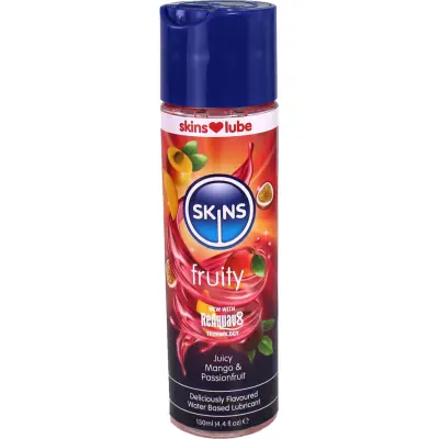 Skins Lube Fruity: Water Based Lubricant, Mango & Passionfruit, 130 ml
