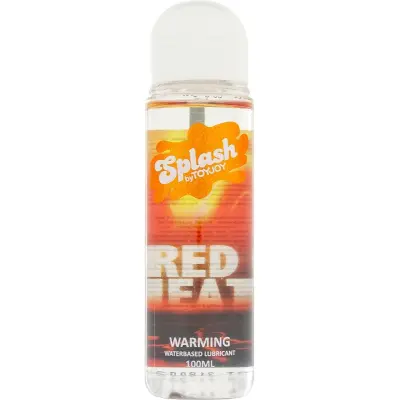 Splash Warming: Red Heat, Värmande Vattenbaserat Glidmedel, 100 ml