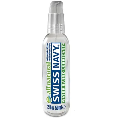 Swiss Navy All Natural: Vattenbaserat Glidmedel, 59 ml