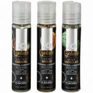 System JO Tri Me Gelato Smaksatt Vattenbaserat Glidmedel Set 3 x 30 ml - Clear