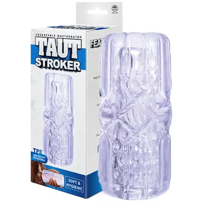 Taut Stroker Squeezable Masturbator Clear