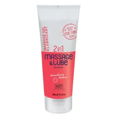 Hot Massage & Glide Gel 2 In 1 Strawberry