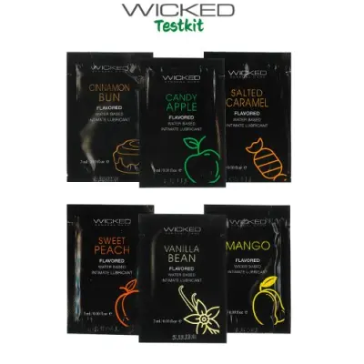 Wicked Aqua Flavored Lubricant Testkit