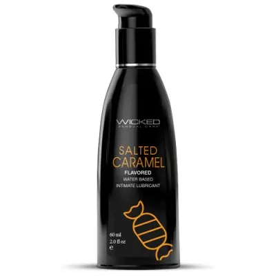 Wicked Aqua Salted Caramel Flavored Lubricant 60 ml