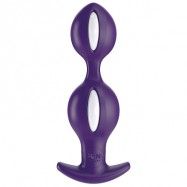 B-Balls Vit-Lila Buttplug