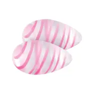 NSNovelties Crystal: Premium Glass Eggs, transparent/rosa