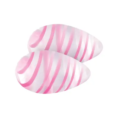 NSNovelties Crystal: Premium Glass Eggs, transparent/rosa