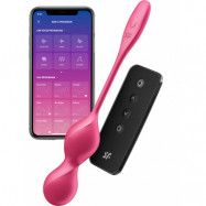 Satisfyer Connect: Love Birds 2, Vibrating Kegel Balls, rosa