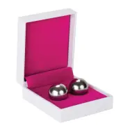 Shots Toys: Ben Wa Balls, Medium Weight, silver