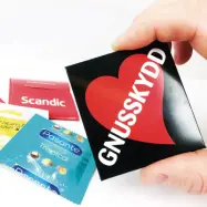 500 stycken Reklam- kondomer med KUNG