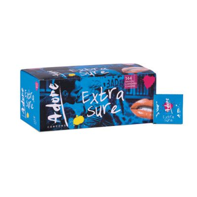 Adore Extra Sure condoms 144 st