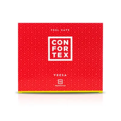 Confortex - Jordgubb Kondomer 144-pack