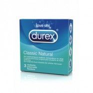 DUREX CLASSIC NATUREL 3 PCS - Kondomer för Normalstor penis