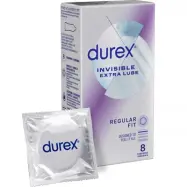 Durex Invisible Extra Lube 8-pack